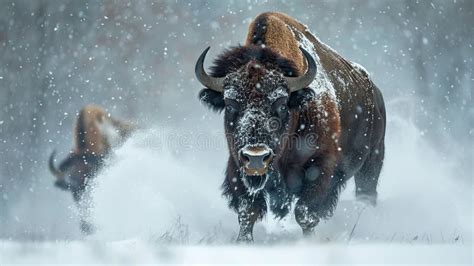  Bison! Un symbole de puissance qui brave les blizzards les plus redoutables et s’abreuve dans des rivières tumultueuses