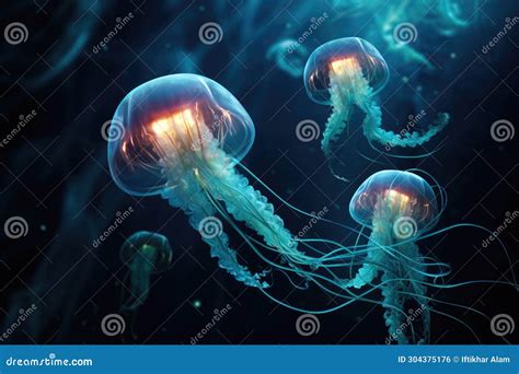  Jellyfish - Une créature marine fascinante aux tentacules qui palpitent et à la beauté transparente!